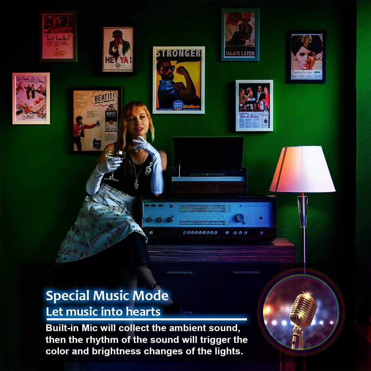 5050 TV Led Backlight RGB Led Strip Light 1-4 Meter Bluetooth APP Control USB TV