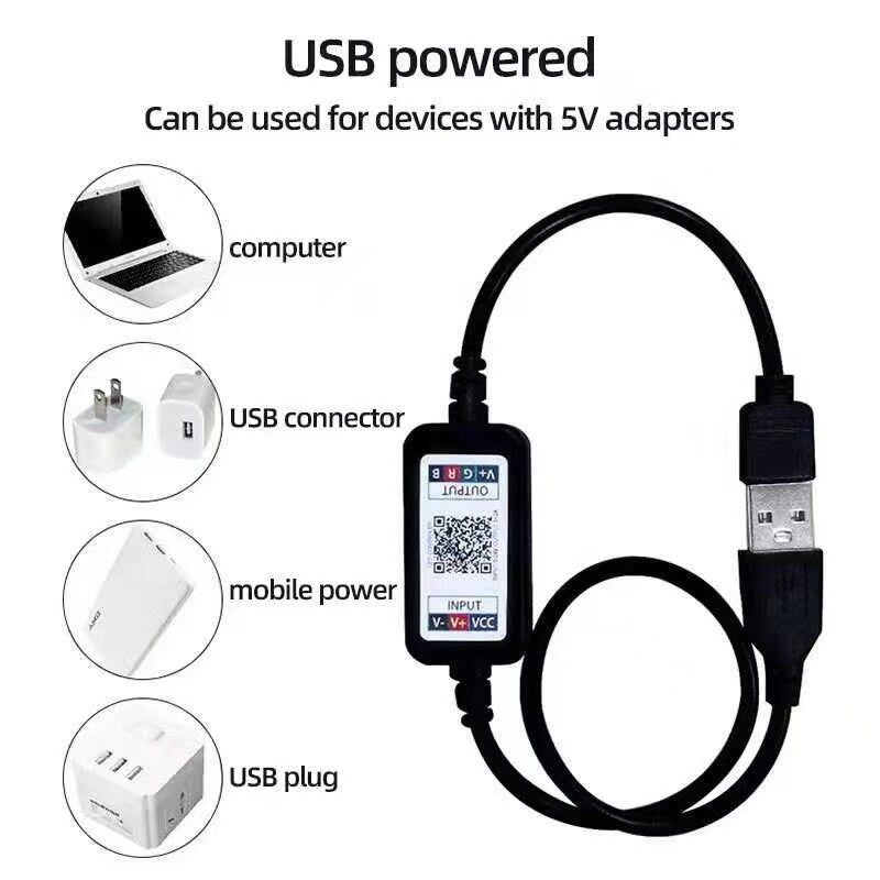 5050 TV Led Backlight RGB Led Strip Light 1-4 Meter Bluetooth APP Control USB TV
