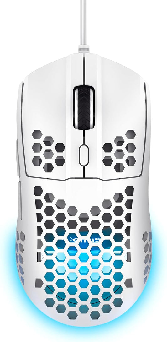 Helox USB White Gaming Mouse Superlight 65G